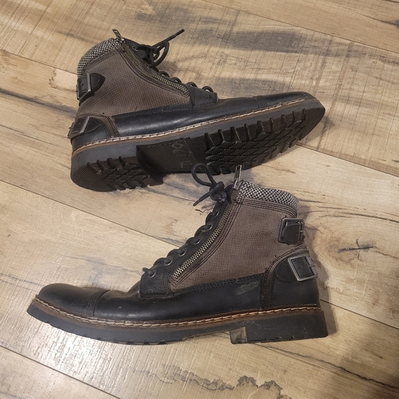 Steve Madden Men's Boots Size 12 Brown and Black - Picture 1 of 4